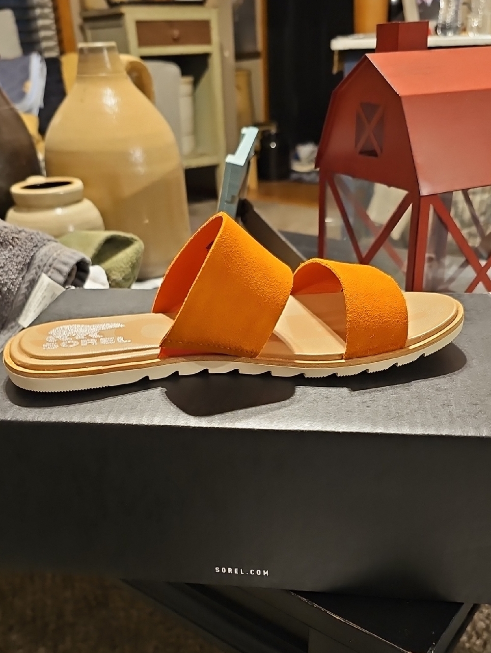 Sorel Desert Sun Suede Dual-Band Slide Sandal